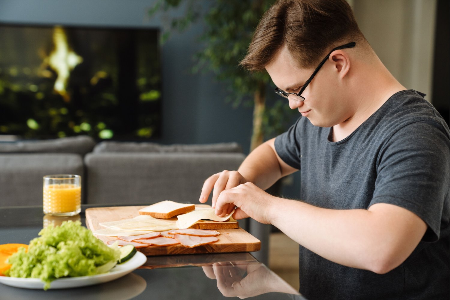 Healthy meal preparation for wellness support